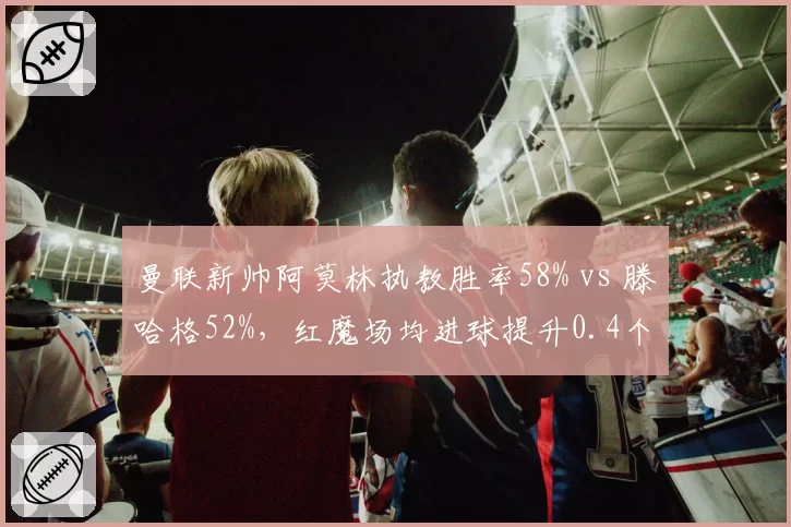 曼联新帅阿莫林执教胜率58% vs 滕哈格52%，红魔场均进球提升0.4个